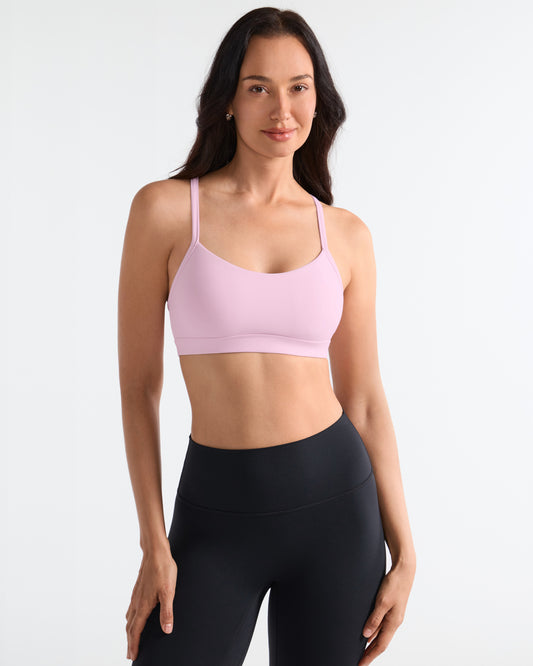 Y Racerback Thin Straps Yoga Bra