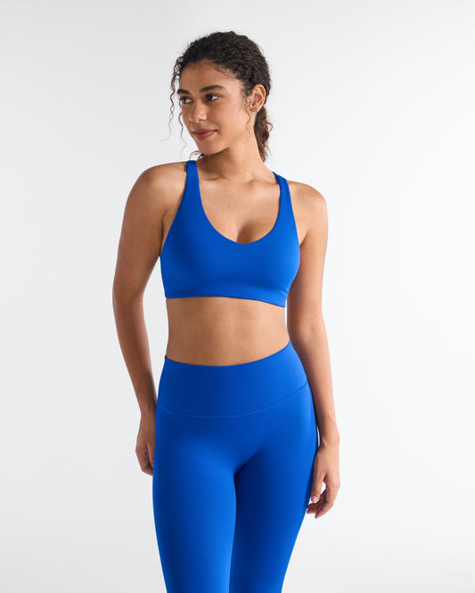 V Neck Racerback Sports Bra
