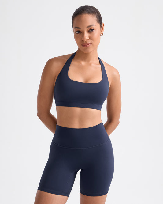 Square Neck Halter Sports Bra