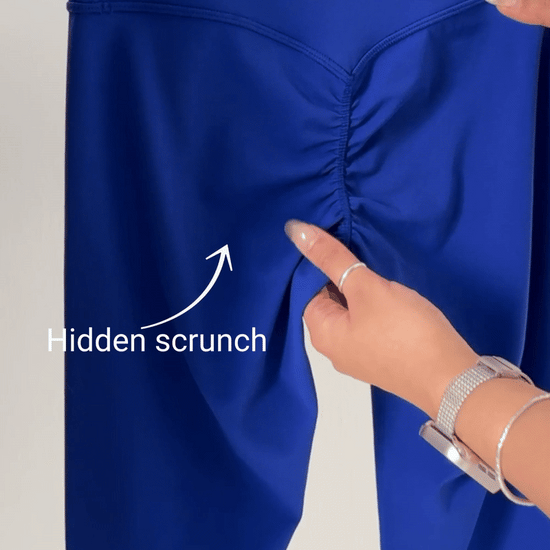 Butterlift High Rise Scrunch Butt Legging No Front Seam Royal Blues