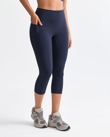 No Front Seam Leggings with Pockets 19"