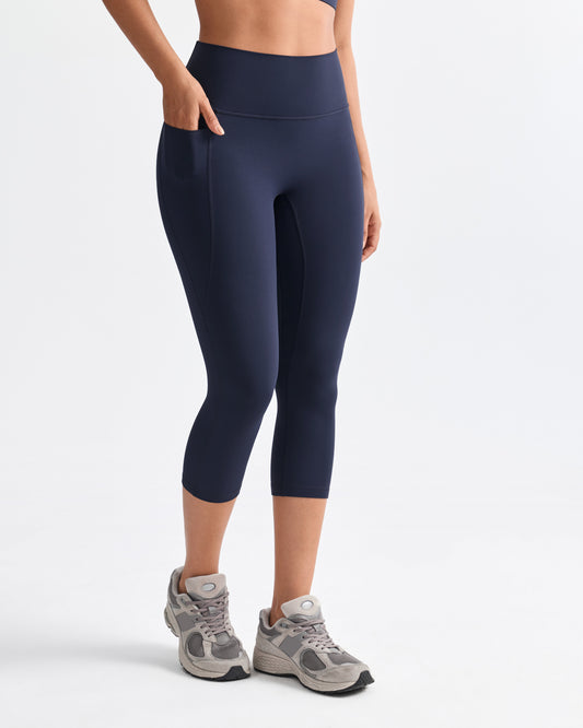 No Front Seam Leggings with Pockets 19"