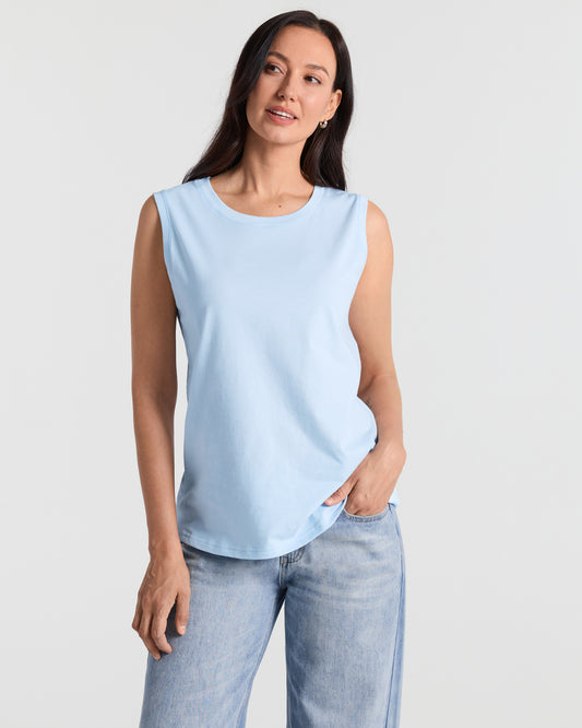 Crew Neck Relaxed Tank