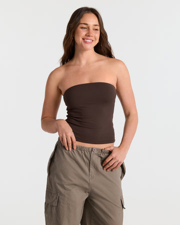 Basic Double Layer Bandeau Top