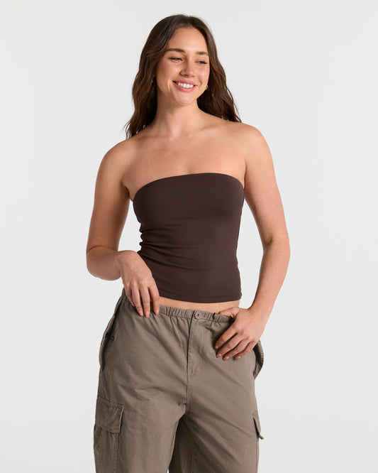 Basic Double Layer Bandeau Top