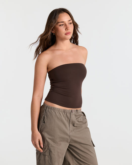 Basic Double Layer Bandeau Top