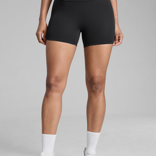 Scrunch Butt Atheletic Workout Biker Shorts Black