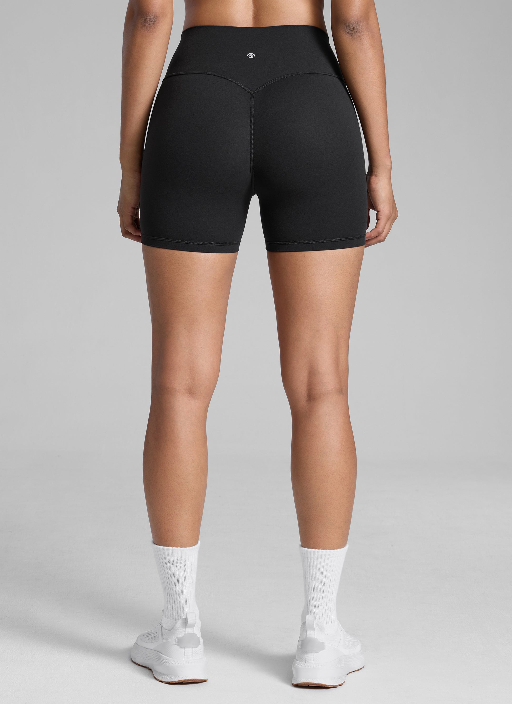Scrunch Butt Atheletic Workout Biker Shorts Black