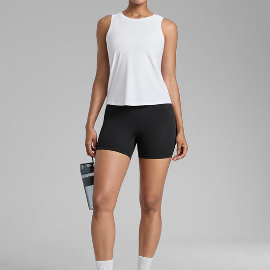 Scrunch Butt Atheletic Workout Biker Shorts Black