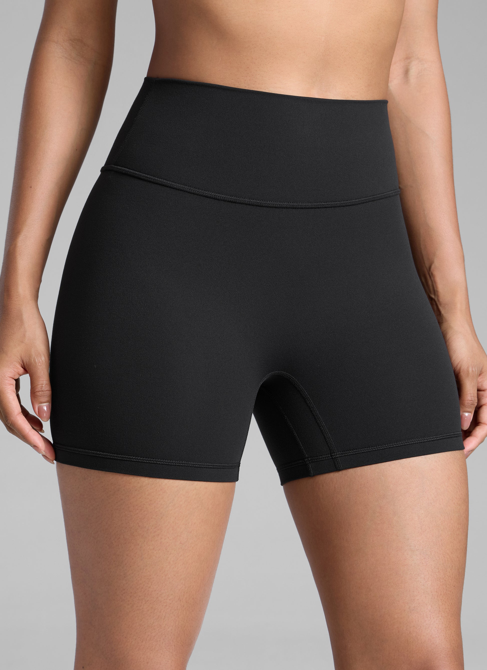Scrunch Butt Atheletic Workout Biker Shorts Black