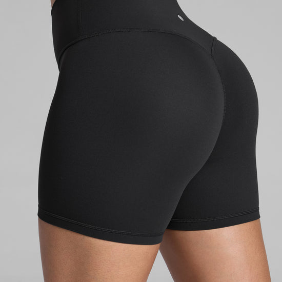 Scrunch Butt Atheletic Workout Biker Shorts Black
