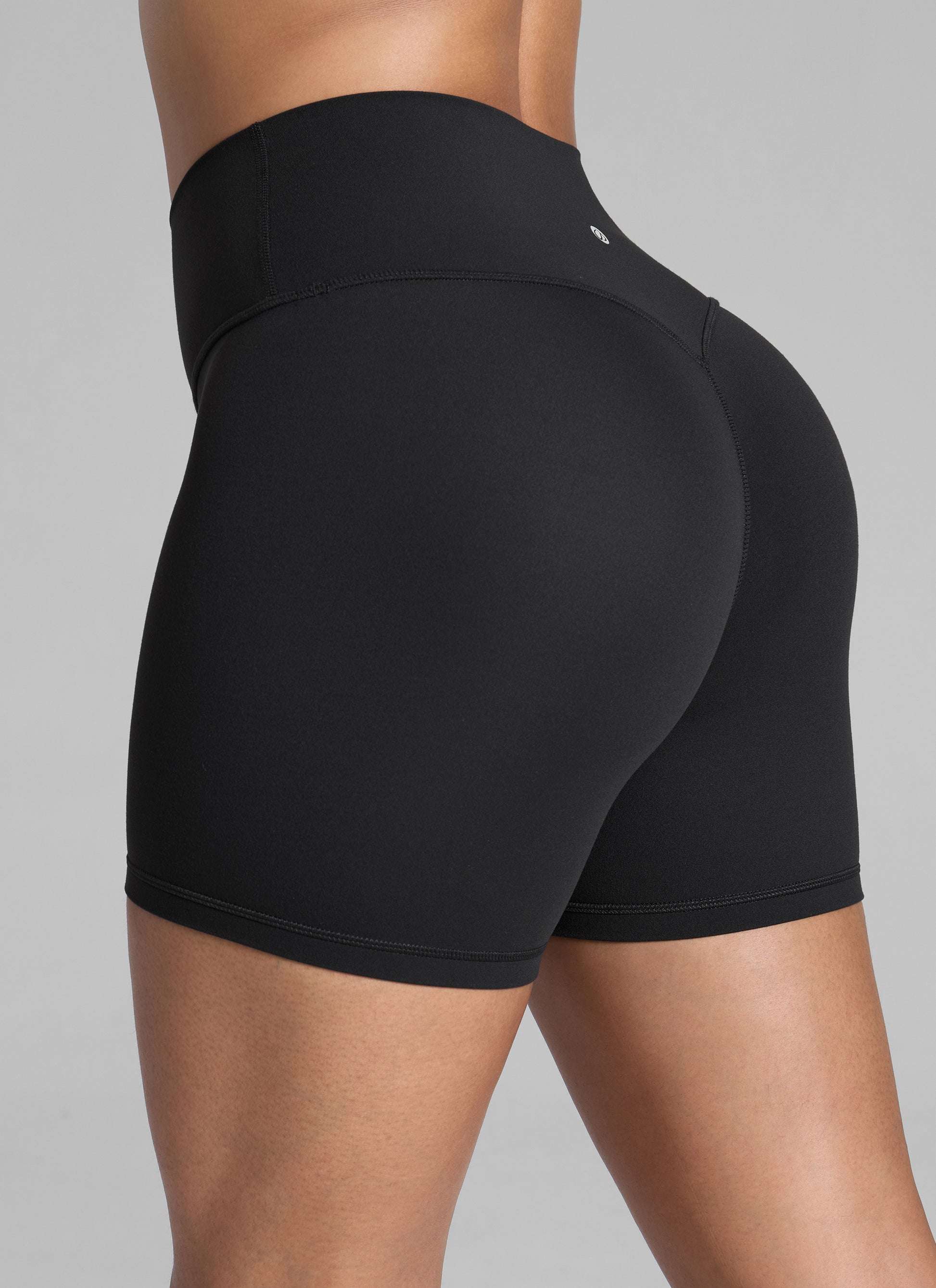Scrunch Butt Atheletic Workout Biker Shorts Black