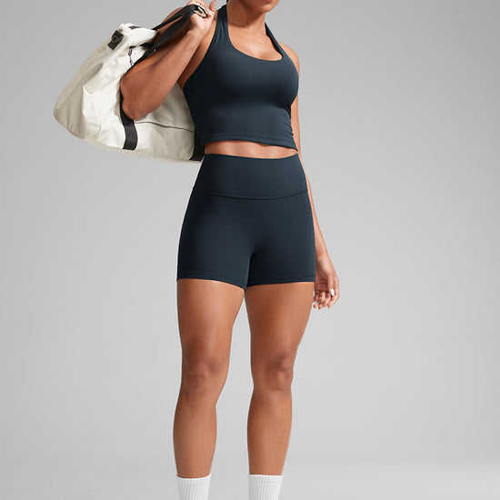 Scrunch Butt Atheletic Workout Biker Shorts True Navy