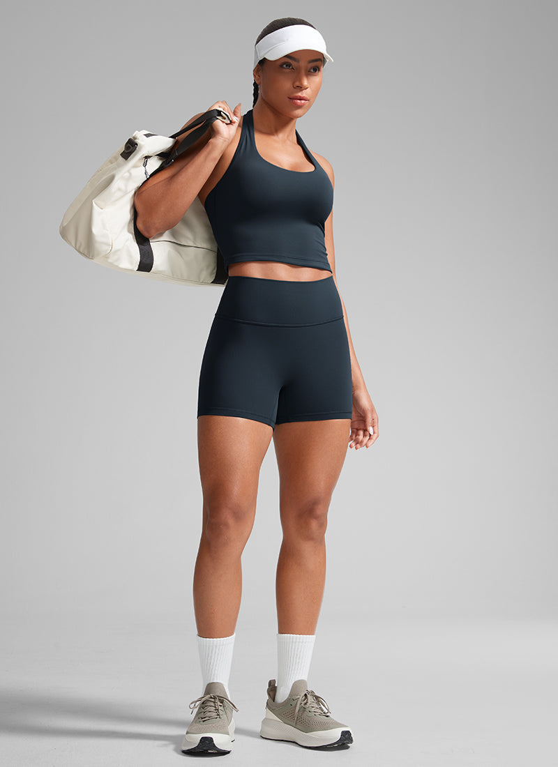 Scrunch Butt Atheletic Workout Biker Shorts True Navy