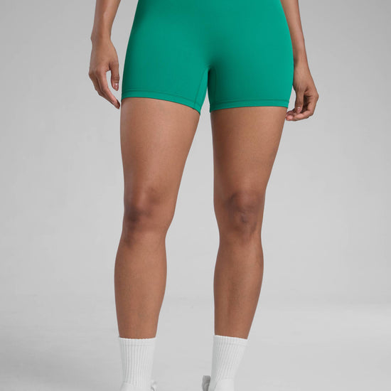 Scrunch Butt Atheletic Workout Biker Shorts Cascadia Green
