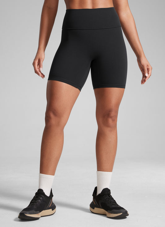 Scrunch Butt No Front Seam Biker Shorts 6''